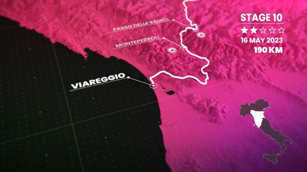 Il Giro d'Italia 2023 in Versilia arrivo a Viareggio, partenza da